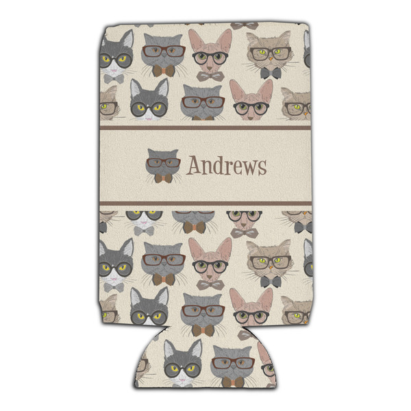 Hipster Cats 16oz Can Sleeve - Set of 4 - FRONT