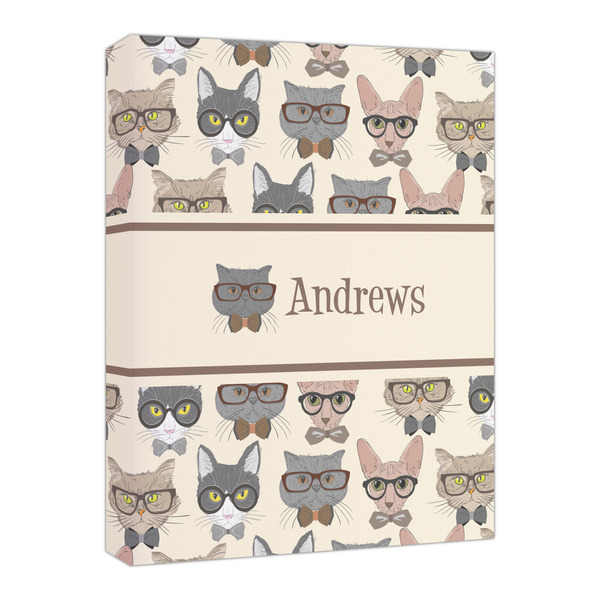 Custom Hipster Cats Canvas Print - 16x20 (Personalized)