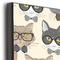 Hipster Cats 16x20 Wood Print - Closeup