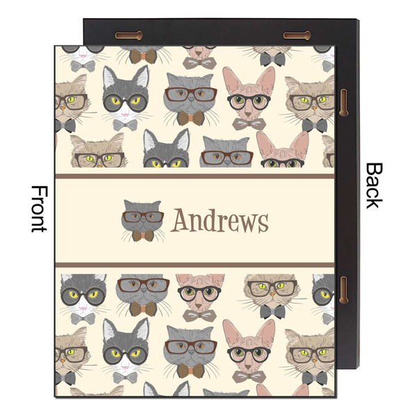 Hipster Cats 16x20 Wood Print - Front & Back View