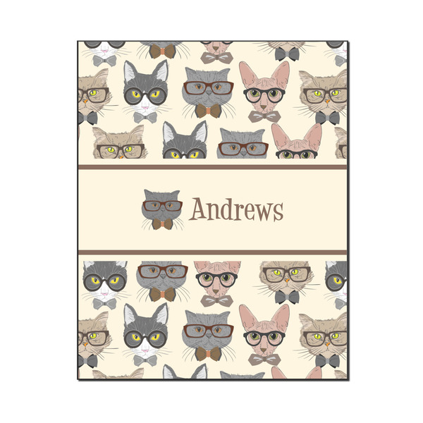 Custom Hipster Cats Wood Print - 16x20 (Personalized)