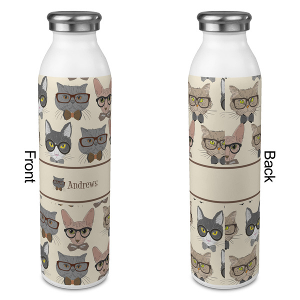 Hipster Cats 20oz Water Bottles - Full Print - Approval