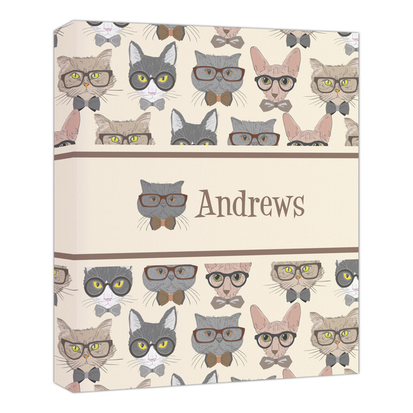 Custom Hipster Cats Canvas Print - 20x24 (Personalized)