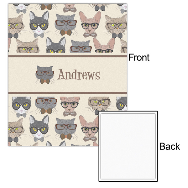 Hipster Cats 20x24 - Matte Poster - Front & Back