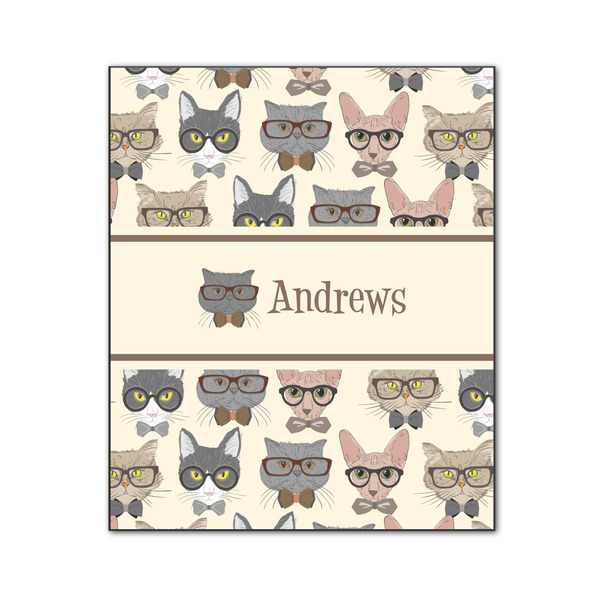 Custom Hipster Cats Wood Print - 20x24 (Personalized)