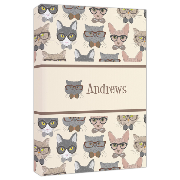 Custom Hipster Cats Canvas Print - 20x30 (Personalized)