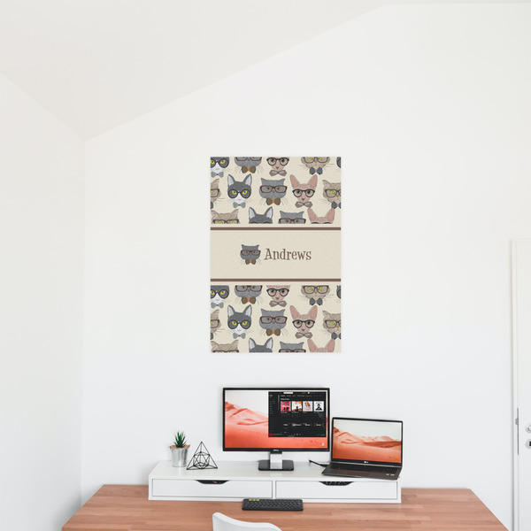 Hipster Cats 20x30 - Matte Poster - On the Wall