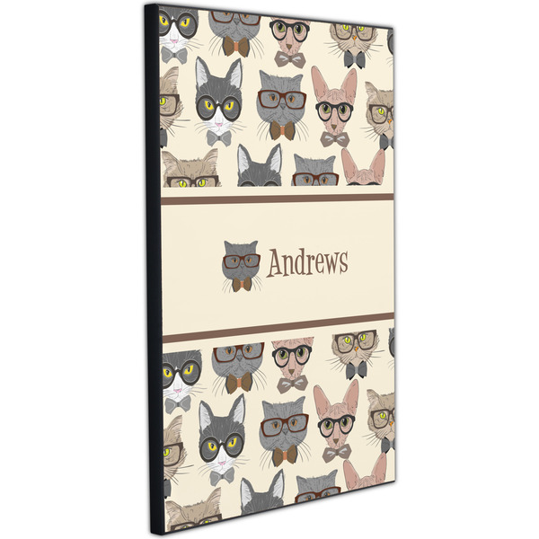 Hipster Cats 20x30 Wood Print - Angle View