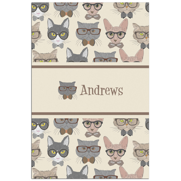 Custom Hipster Cats Poster - Matte - 24x36 (Personalized)