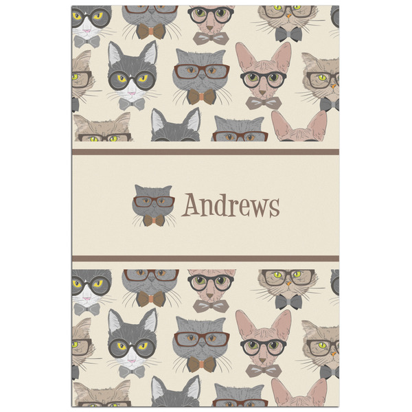 Custom Hipster Cats Poster - Matte - 24x36 (Personalized)