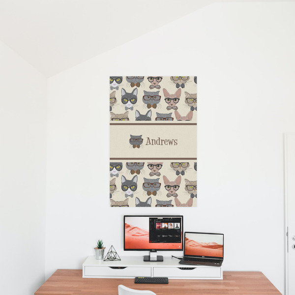Hipster Cats 24x36 - Matte Poster - On the Wall