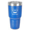 Hipster Cats 30 oz Stainless Steel Ringneck Tumbler - Blue - Front