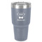 Hipster Cats 30 oz Stainless Steel Ringneck Tumbler - Grey - Front