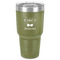 Hipster Cats 30 oz Stainless Steel Ringneck Tumbler - Olive - Front