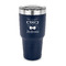 Hipster Cats 30 oz Stainless Steel Ringneck Tumblers - Navy - FRONT