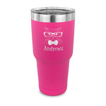 Hipster Cats 30 oz Stainless Steel Tumbler - Pink - Single Sided (Personalized)