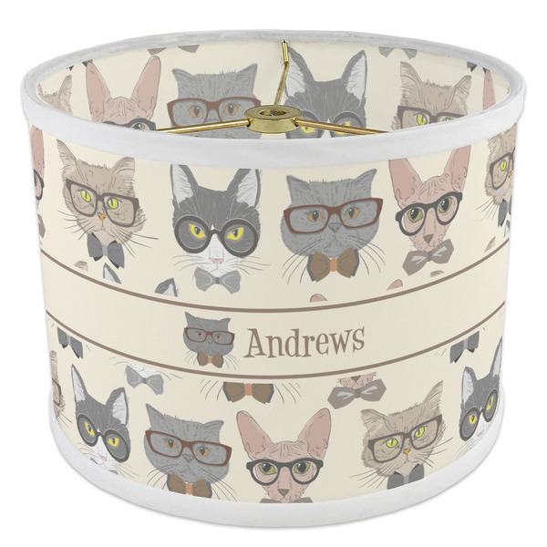 Hipster Cats 8" Drum Lampshade - ANGLE Poly-Film