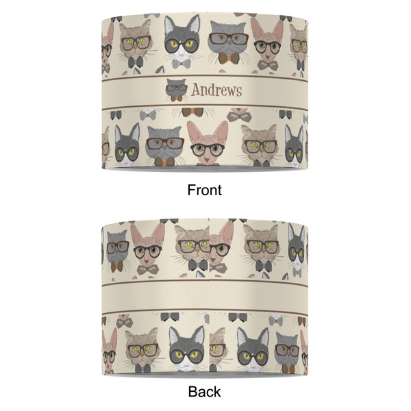 Hipster Cats 8" Drum Lampshade - APPROVAL (Fabric)
