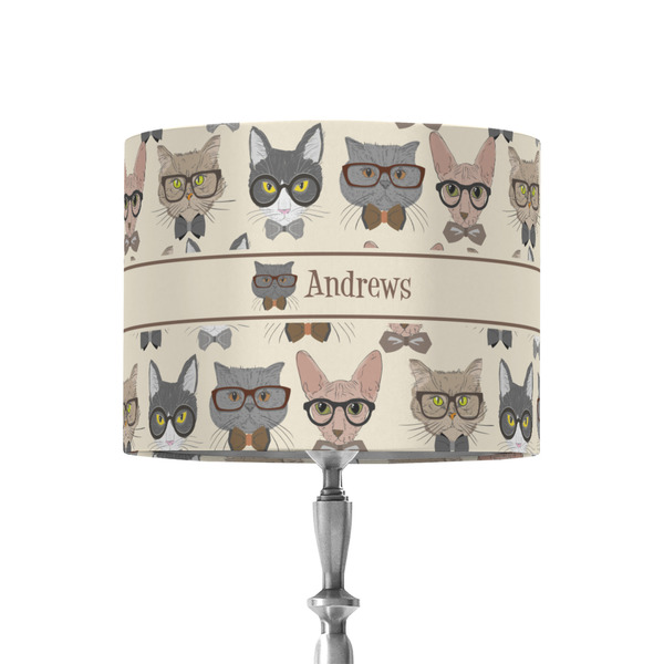 Custom Hipster Cats 8" Drum Lamp Shade - Fabric (Personalized)