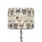 Hipster Cats 8" Drum Lampshade - ON STAND (Fabric)