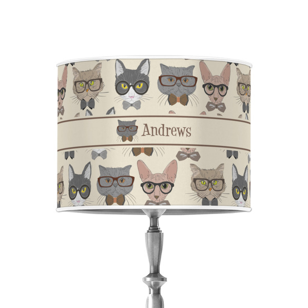 Custom Hipster Cats 8" Drum Lamp Shade - Poly-film (Personalized)