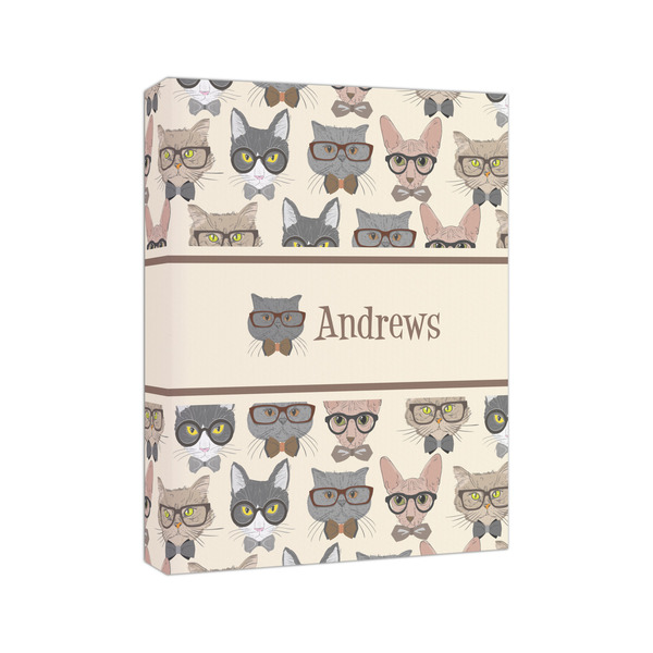 Hipster Cats 8x10 - Canvas Print - Angled View