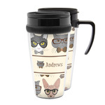 Hipster Cats Acrylic Travel Mug (Personalized)