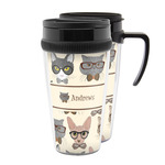 Hipster Cats Acrylic Travel Mug (Personalized)