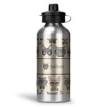 Hipster Cats Water Bottle - Aluminum - 20 oz (Personalized)
