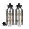 Hipster Cats Aluminum Water Bottle - Front and Back