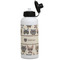 Hipster Cats Aluminum Water Bottle - White Front