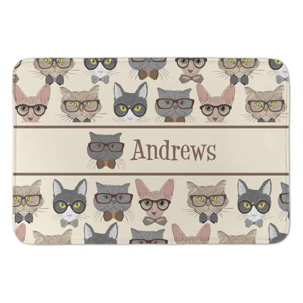 Custom Hipster Cats Anti-Fatigue Kitchen Mat (Personalized)