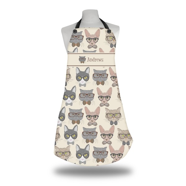 Custom Hipster Cats Apron w/ Name or Text