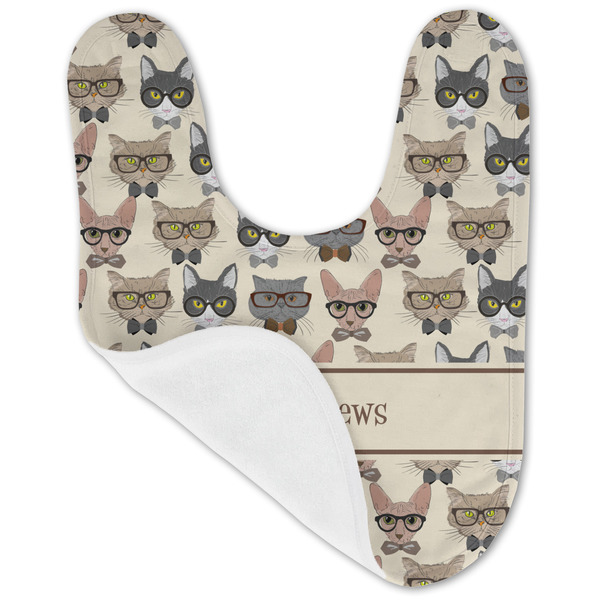 Hipster Cats Baby Bib - AFT folded