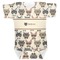 Hipster Cats Baby Bodysuit 3-6 (Personalized)
