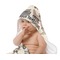 Hipster Cats Baby Hooded Towel on Child
