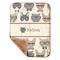 Hipster Cats Baby Sherpa Blanket - Corner Showing Soft