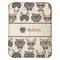 Hipster Cats Baby Sherpa Blanket - Flat