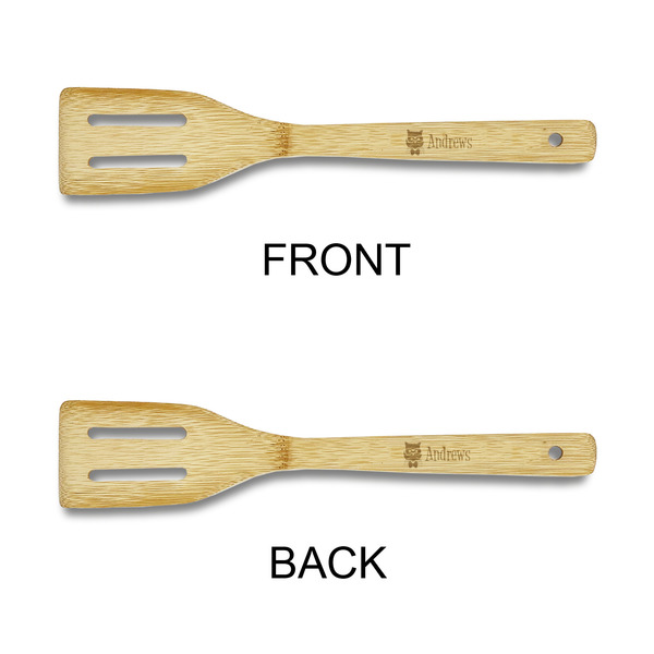 Hipster Cats Bamboo Slotted Spatulas - Double Sided - APPROVAL