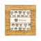 Hipster Cats Bamboo Trivet with 6" Tile - FRONT