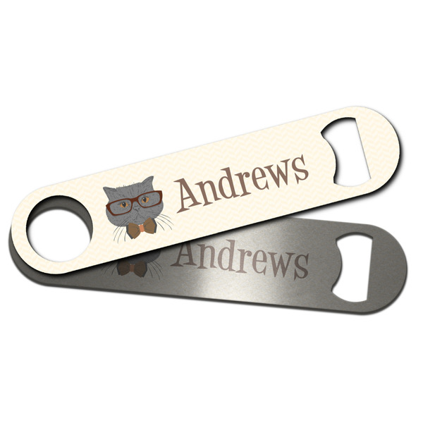 Hipster Cats Bar Bottle Opener - Main