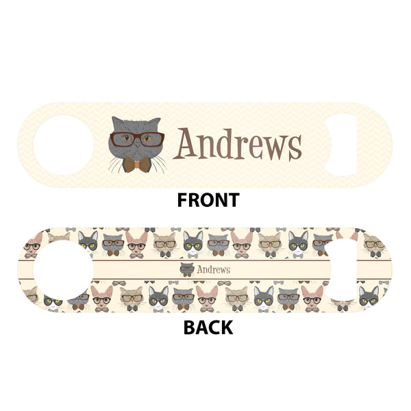 Hipster Cats Bar Bottle Opener - White - Approval