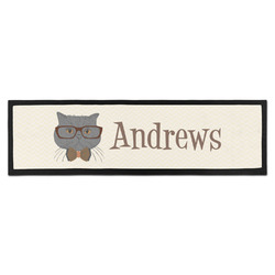 Hipster Cats Bar Mat (Personalized)