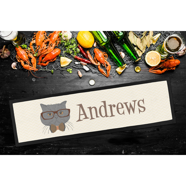 Hipster Cats Bar Mat - Large - LIFESTYLE