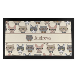 Hipster Cats Bar Mat - Small (Personalized)