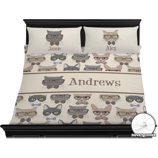 Hipster Cats Bedding Set (King) - Duvet