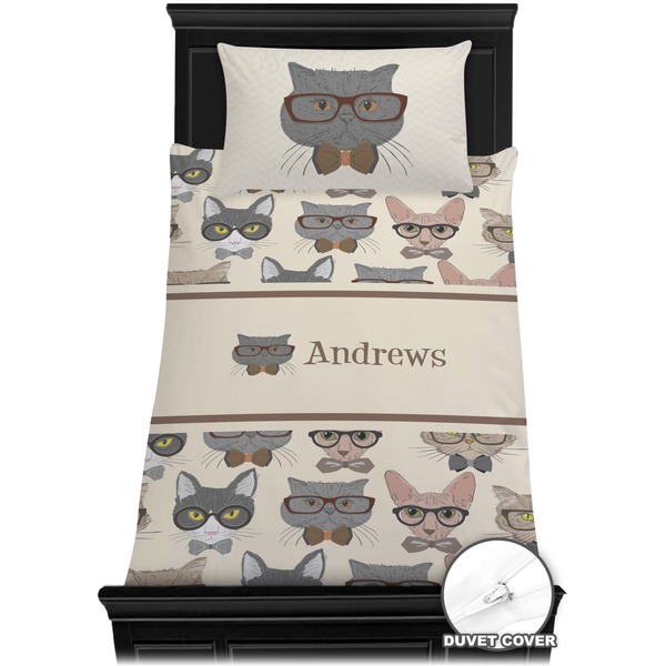 Hipster Cats Bedding Set (Twin) - Duvet