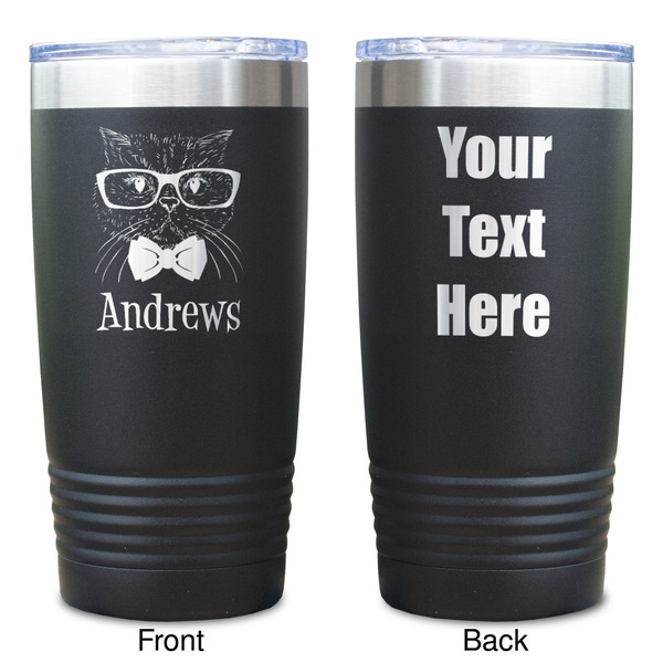 Hipster Cats Black Polar Camel Tumbler - 20oz - Double Sided  - Approval