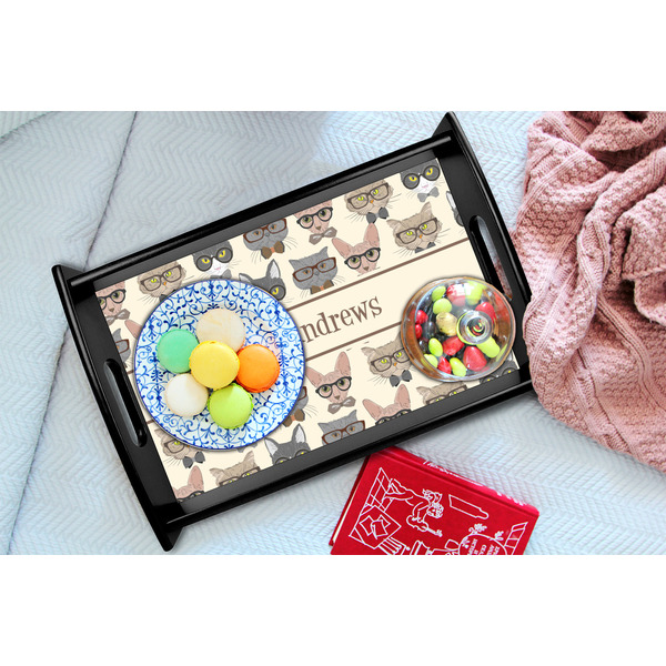 Hipster Cats Black Tray - Lifestyle (UPDATED)