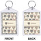 Hipster Cats Bling Keychain (Front + Back)